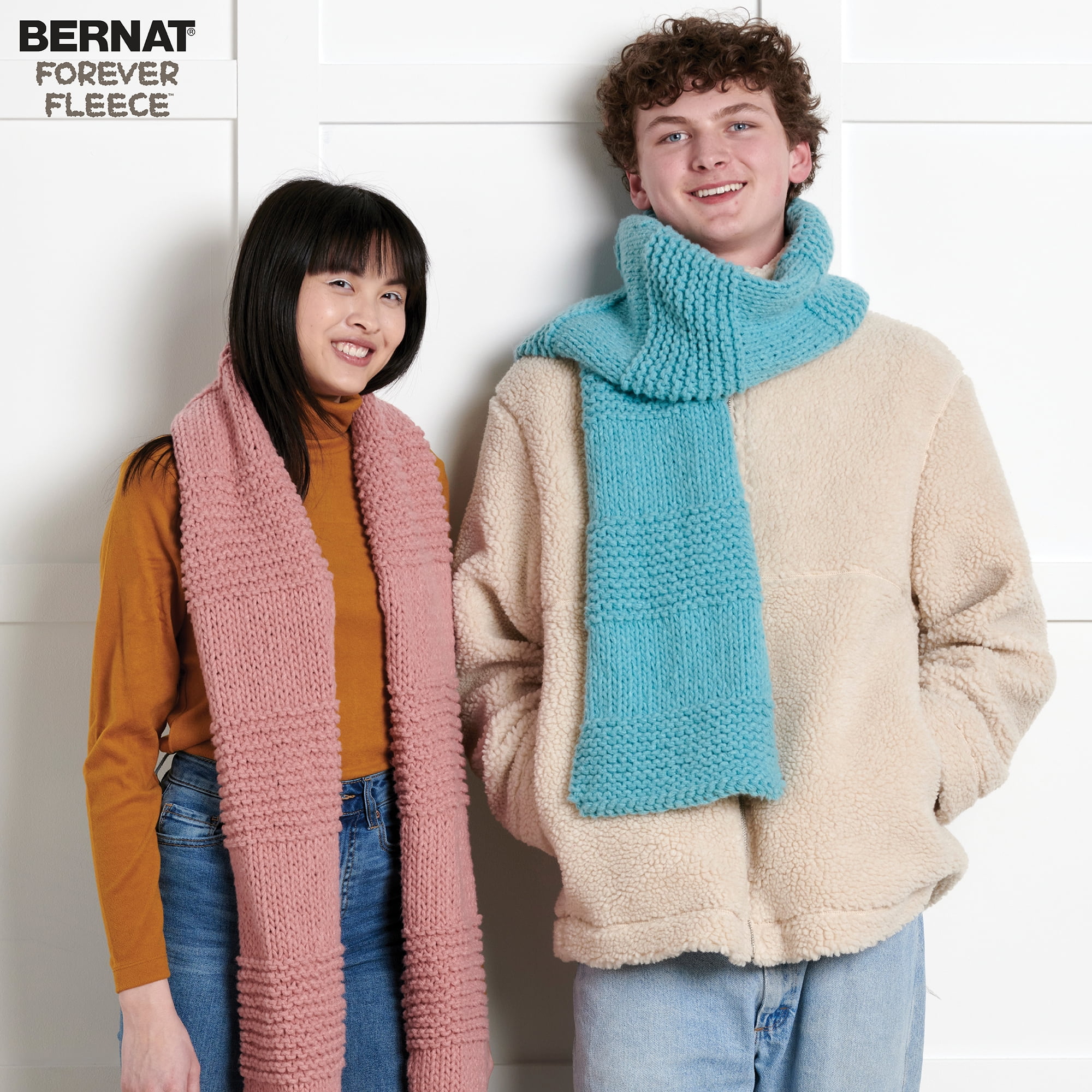 Bernat® Forever Fleece™ #6 Super Bulky Polyester Yarn, Winter Waves 9.9oz/280g 194 Yards
