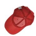 thumbnail image 3 of Glory Max Plain Solid Baseball Cap Sun Visor Adjustable Ball Hat Red, 3 of 5