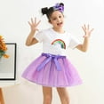 thumbnail image 2 of Girls Skirts Ballet Mesh Tutu Skirt Gradient Color Fluffy Children Party Dance Tutu Skirts Size 9 Y-11 Y, 2 of 6