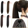 thumbnail image 3 of Daily Mix Store Postiche à Pince Griffe Queue de Cheval Longue Droite 4050cm Perruque Faux Cheveux pour Femmes, 3 of 9