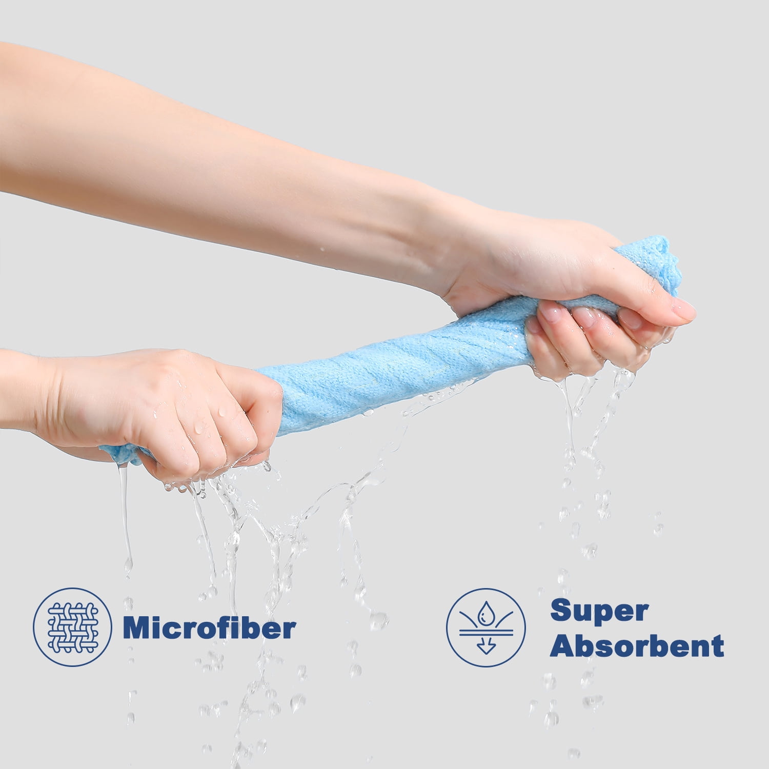 Beartech Microfiber Cleaning Cloth Roll,80 Pack Cleaning Towels,Lint Free Rags Paper Towels & Tear Away Reusable Towels,Washable Shop Rags wipe Cloth,Wash Cloths Dish Rags for Car Kitchen Window