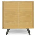 thumbnail image 4 of Lowry 39 inch Wide Solid Wood Medium Storage Cabinet in Oak Veneer, 4 of 7