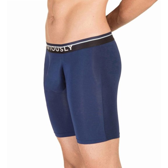 Men's Obviously A01-1C PrimeMan AnatoMAX 9 Inch Boxer Brief (Navy 2XL)