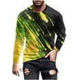 thumbnail image 2 of Big and Tall T Shirts for Men S-4X Plus Size Long Sleeve Round Neck Tees Tops Trendy Shooting-Star Printed Loose Casual Pullover Comfort Tshirts Shirt, 2 of 5