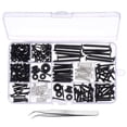 thumbnail image 4 of Kit De Caja De Surtido De Kit De Tornillos De Guitarra De 254 Piezas Para Guitarra Eléctrica Negra Sunnimix tornillos de golpeador negro, 4 of 7