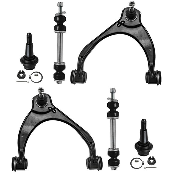 Detroit Axle - Front Upper Control Arms Lower Ball Joints Sway Bars Replacement for Cadillac Escalade Chevrolet Suburban Tahoe GMC Yukon - 6pc Set