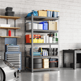thumbnail image 3 of Alden Design 5-Shelf Boltless & Adjustable Steel Storage Shelf Unit, Dark Gray, 3 of 12