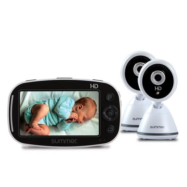 Summer Infant Baby Pixel Zoom HD 5-Inch LCD Video Monitor with 2 Cameras in White