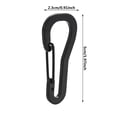 thumbnail image 3 of Wmhnj Gancho de resorte de liberacin rpida de acero inoxidable 304 de 1,97 pulgadas, minicierre de 100 lb para llaveros, equipo para exteriores, accesorios de camping, pesca y senderismo., 3 of 7