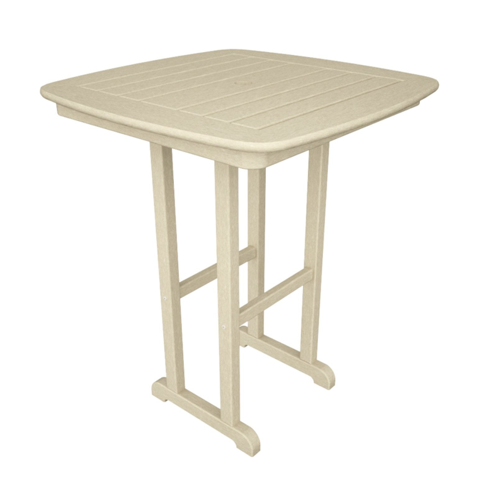 POLYWOOD® Nautical 31 in. Counter Height Recycled Plastic Table ...