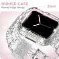 thumbnail image 5 of DABAOZA Apple Compatible Sports Wristwatch Bands, Glitter Clear & Glitter Clear Pink, 5 of 8