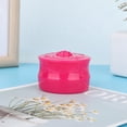 thumbnail image 6 of M Buder Vintage Rose Empty Makeup Loose Powder Dispenser Box Cosmetic Case with Powder Puff Rose Red (2.2 inches / 5.5 cm), 6 of 9