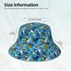thumbnail image 3 of Fotbe snow board blue Sombrero Tipo Pescador con Estampado – Sombrero de Sol de Algodón de Moda para Playa, Golf, Pesca, 3 of 6