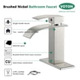 thumbnail image 2 of Voton V-1527L Brushed Nickel Bathroom Faucet, 2 of 7