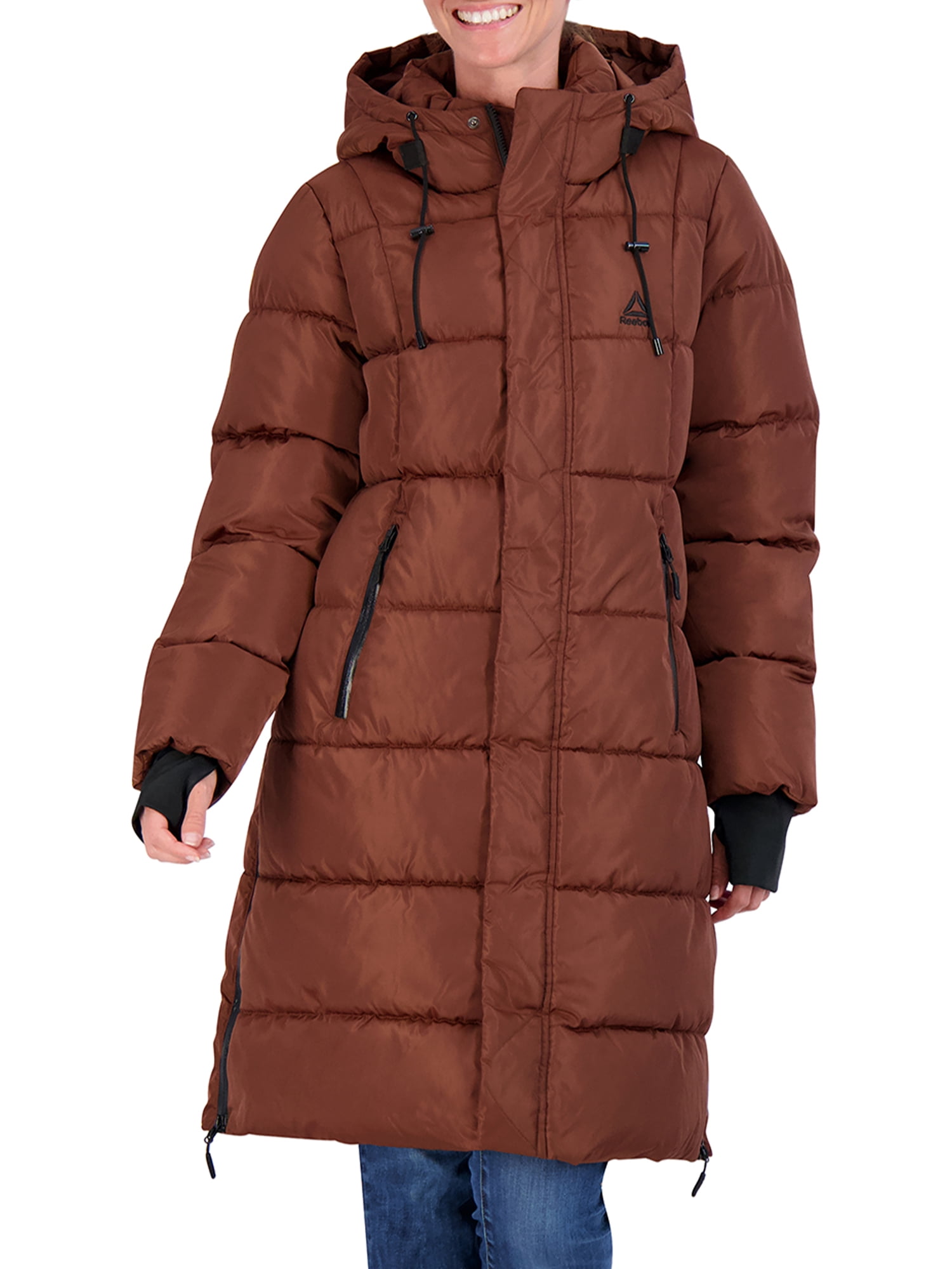 Buy Reebok Womens Maxi Puffer Coat with Hood Online at Lowest Price in ...