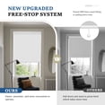 thumbnail image 4 of Grandekor Cordless Roller Shades for Windows, Blackout Blinds Room Darkening Pull Down Shades with Free-Stop System, Thermal Insulated UV Protection for Home Office 34x72" White, 4 of 9