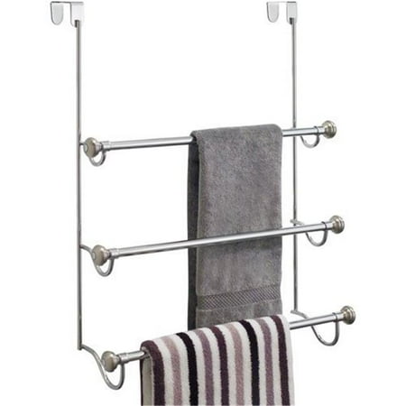Interdesign 79150 York Over The Shower Door Towel Rack 44 Chrome