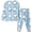 R29 Light Blue, variant on Ruiwill Infant Girls Sleepwear Size 1-2 Years Halloween Ghost Print Long Sleeve Crew Neck Tops With Pants 2 Pieces Pajamas Set Fall Winter Soft Girls Homewear