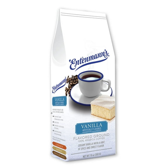 Entenmann's Ground Coffee, Vanilla Flavor, 10 Ounce