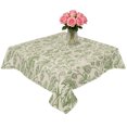 thumbnail image 2 of Sage Green Flowers Table Cloth Waterproof Tablecloths, Rustic Pastoral Botanical Floral Leaf Tablecloth Dining Table Cover for Kitchen Party Tabletop Outdoor, Square Tablecloth 60x60 Inch, 2 of 9