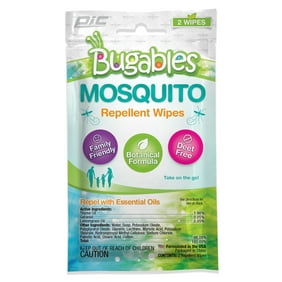 Bugables Mosquito Repellent Wipes - Family-Friendly DEET Free Formula