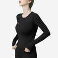 thumbnail image 4 of Under 10 dollars! Women's Long Sleeve Athletic Compression Shirt Stretch Slim Fit Yoga Running T-Shirt/Top for Gym Training Fitness, 4 of 7