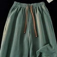 thumbnail image 6 of Men Shorts 5 Inch Plus Size Cool Silk Quick Dry Shorts Loose Fit Lightweight Sports Beach Casual Summer Shorts Green M, 6 of 7