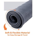 thumbnail image 4 of Alfombrilla para cuenco para perros, color gris, 48x30cm, alfombrilla de silicona antideslizante impermeable para alimentación de perros y gatos, borde elevado de 1cm para evitar derrames, 4 of 5