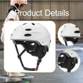 thumbnail image 5 of Casco de bicicleta de carretera ajustable para niños, ABS EPS, duradero y resistente a los impactos. Blanco, 5 of 5