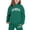 Dark Green, variant on Toddler Kids Girls Sweatsuit Set Cute Hooded Outfits Hoodies Letter Print Sweatshirt And Casual Outfits Sets 3-4 Years