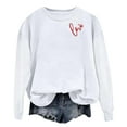 thumbnail image 5 of Aofany Women Valentine's Day Pullover Sweatshirts Heart Print Sweater Tops Long Sleeve Crewneck Shirts Fashion Loose Blouse Sweatshirt, 5 of 5