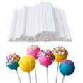 thumbnail image 2 of 100pcs White Paper Lollipop Stick Cake Pop Sucker Sticks For Chocolate Sugar Candy Lollypop DIY Mold Tool 10/15cm150x3.5mm Gao Jinjia LED, 2 of 2
