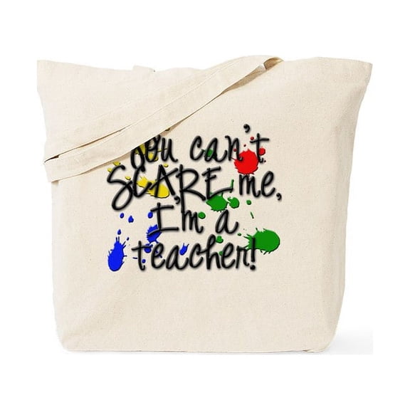 CafePress - Scare Teacher Tote Bag - Unisex Canvas Tote Bag, Beige, 1-Piece