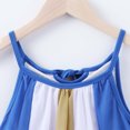 thumbnail image 6 of FRSASU Kids Dress Outfits ,Girls Summer Rainbow Striped Stitching Dress Princess Dress, 6 of 8