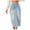 Blue, variant on RUTAYY Jean Skirt For Women Denim Skirt With Pockets Mid High Waist Stretchy Bodycon Midi Skirts Solid Color Flowy Swing Skirts