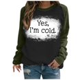 thumbnail image 2 of 2023 Chandail en Molleton Mode pour Femmes 50 % de Réduction Liquidation T-shirt Imprimé Manches Longues Blouse Col Rond Hauts Décontractés Chandail en Molleton, 2 of 5