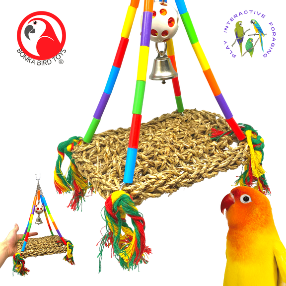 Bonka Bird Toys 2165 Small Rainbow Mat Swing