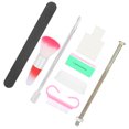 thumbnail image 4 of 7pcs Nail Dip Powder Tray Set, Nail Art Brush Set Dipping Powder Tool Kit Nail Tips Display Set Nail File Accessories Kit  For Home For Salon, 4 of 8