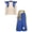 Royal Blue, variant on TiaoBug Kids Boys Arabian Prince Adventure Outfit Embellished Long Sleeve Top with Harem Pants Baggy Bottoms Purple 4
