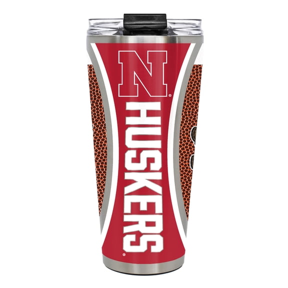 Nebraska Huskers 32oz. Big Slim Game Ball Travel Tumbler