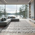 thumbnail image 2 of ODIKA 6'x9' Grey Beige Geometric Indoor/Outdoor Washable Area Rug Modern Abstract Pattern with for Family Room, Living Mater Bedroom, Non-Slip, Easy Care, 2 of 7