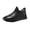 Black, variant on Men's Slip On Winter Ankle Boots, Leather Fur Lined Arch Support Walking Shoes, Stitched Detail Outdoor Daily Snow Booties Black