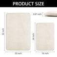 thumbnail image 2 of Tripumer 2 Pcs Bathroom Shower Mats Set Absorbent Bath Mat for Floor Bedroom Home Navy White, 2 of 6