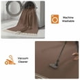 thumbnail image 5 of Pure Brown Bathroom Rug 2'x3', Simple Solid Color Low Profile Front Entryway Rug with Tassels, Woven Cotton Washable Kitchen Mat Carpet for Foyer Bedroom Back Door Decor, 5 of 9