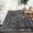 Black, variant on FairOnly Vintage Large Area Rugs 9'x12' Gray Washable Non Slip Soft Carpet for Living Room Ultra-Thin Indoor Floor Cover