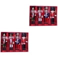 thumbnail image 2 of Tineasur 4-Pack Hanging Nutcracker Ornaments in Assorted Colors for Holiday Christmas Tree Decorations, 2 of 6
