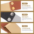 thumbnail image 2 of KAKOWELY 3pcs Metal File Clips Notes Clips Students Paper File Folder Stationary Leather Pen Clip,2.76"X0.91"X0.43", 2 of 5