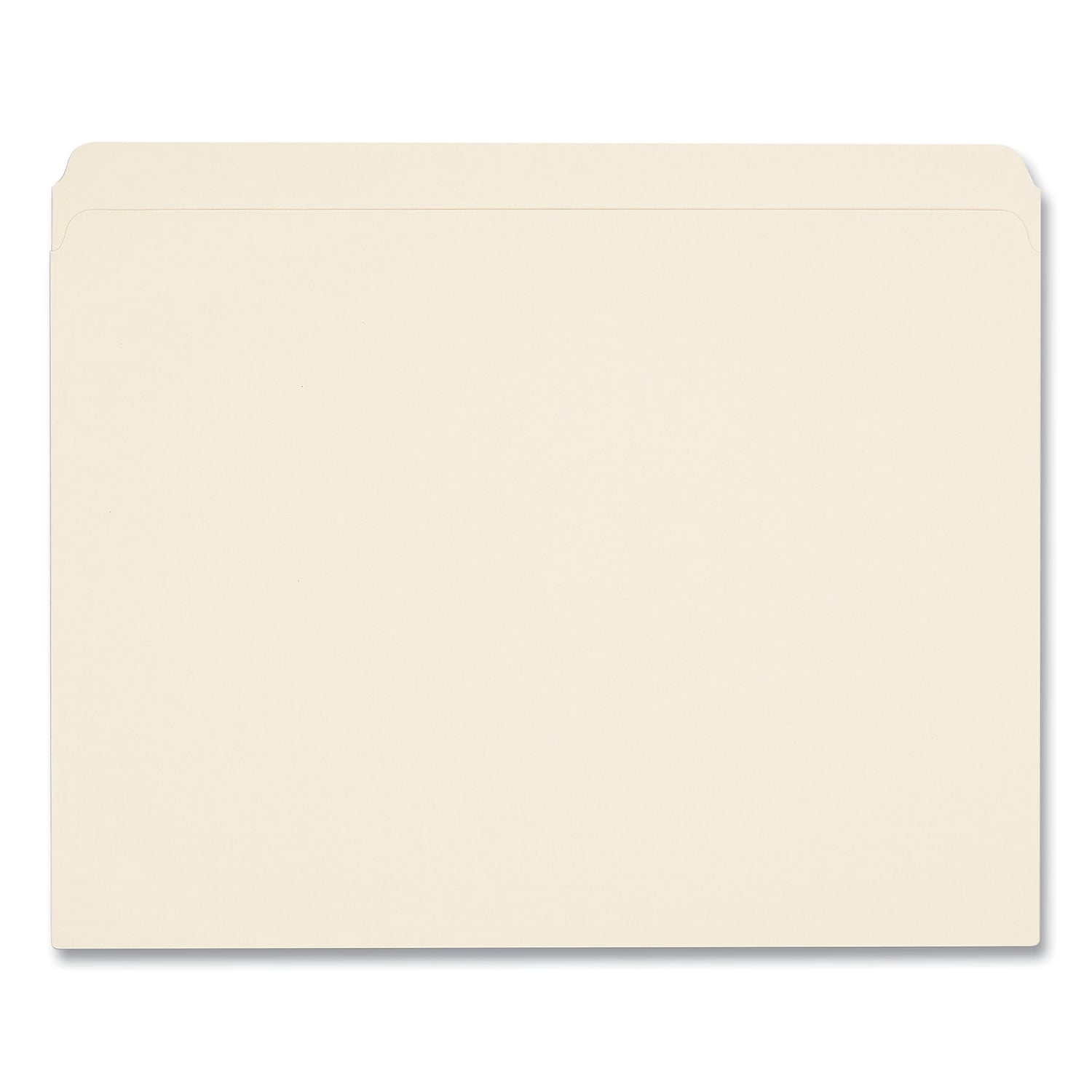 Universal File Folders, Straight Cut, One-Ply Top Tab, Letter, Manila, 100/Box -UNV12110