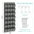 thumbnail image 2 of Scidweet Over The Door Shoe Organizer, 28 Large Fabric Pockets Hanging Shoe Rack Storage Organizer for Home and Dorm (Black), 2 of 6