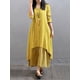 thumbnail image 5 of Nueva moda mujer Casual vestido suelto sólido manga larga Boho largo Maxi vestido Romacci Vestido, 5 of 7